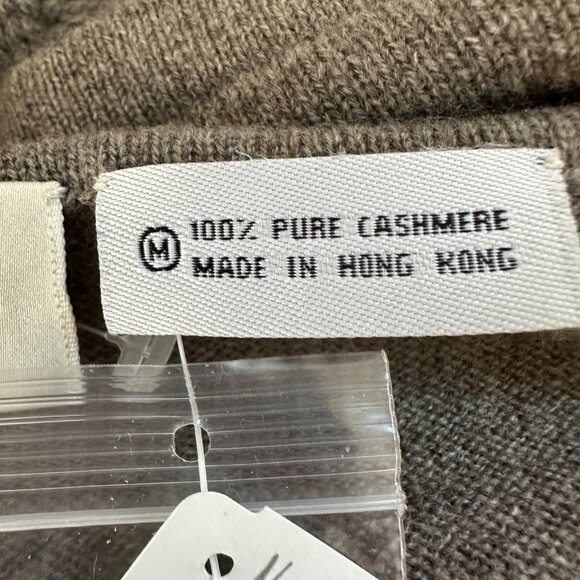 NWT Neiman Marcus 100% Cashmere 3pc Set: Cardigan/Top/Pant Size M/L Light Brown - Picture 16 of 16